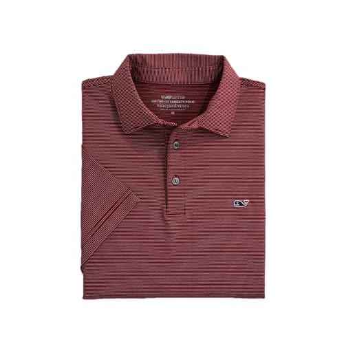 vineyard vines Mens St. Jean Stripe Sankaty Performance Polo