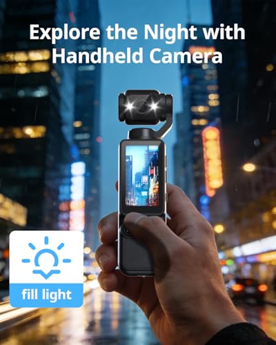 Black Vlogging Camera, Mini Handheld Camcorder for Travel & Selfies