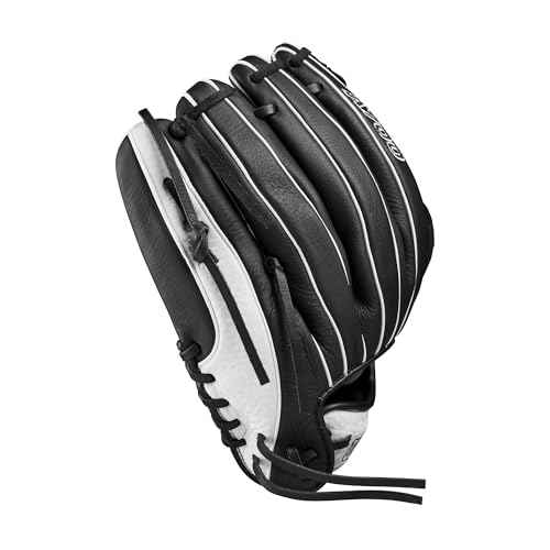 Wilson 2024 A700 12" Infield Fastpitch Glove - Black/White, Left Hand Throw
