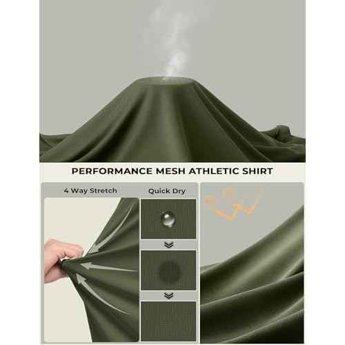 COOFANDY Long Sleeve Shirts for Men Moisture Wicking Activewear T-Shirts Workout Running Shirts