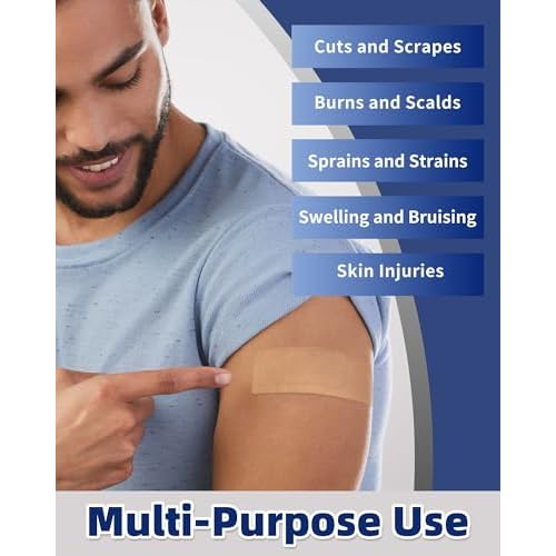 CareUs Pro Elastic & Waterproof Bandages,Latex Free - 20 Count, 1.6 x 4 Inch, Skin-Friendly, 8X Flexibility, Ideal for Sensitive Skin, Gifts for Mom