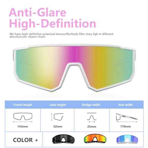 IKTOD 3 Pack Polarized Running Sunglasses for Women Mens Sunglasses UV Protection for Cycling Baseball Fishing