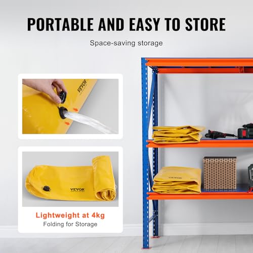 Flood Barriers 4ft x 6in Water Flood Barrier Bags for Home & Driveway