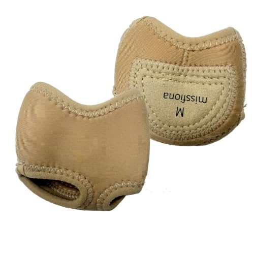 Missfiona Women's Neoprene Half Sole Lyrical Dance Shoes - Medium / Nude
