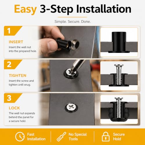 24Pcs Neoprene Well Nuts Kit with Stainless Steel Screws - M4 M5 M6 Variation of THIS listing