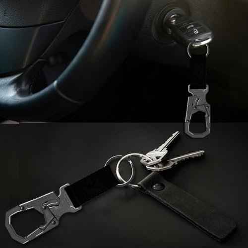 Ahiller Carabiner Clip Double-Lock Design,3¡±Keyring Zinc Alloy Car Keychain Camping Cycling Backpack Accessories