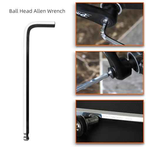 Bike Crank Puller Tool Set, Bicycle Square Crank Remover Kit with Allen Wrench Square Taper, Spline, Compatible with ISIS Drive & Octalink Cranks Arm