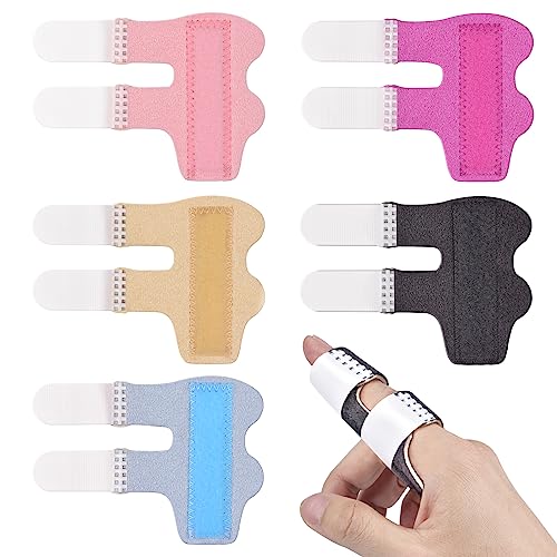 Finger Splints for Index, Middle & Ring Fingers - 5 Pack, Support & Immobilization