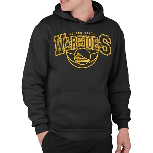 NBA Monochromatic Arch Adult Hoodie - Golden State Warriors, Large, Black