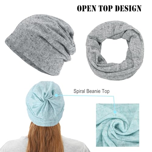 ELLEWIN Cotton Slouchy Beanie Hip-Hop Soft Lightweight Running Beanie Adult Skull Hats Cap for Men Women