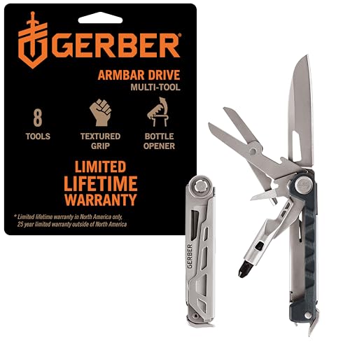Gerber Armbar Drive 8-in-1 Multi-Tool Pocket Knife with Bottle Opener - Urban Blue