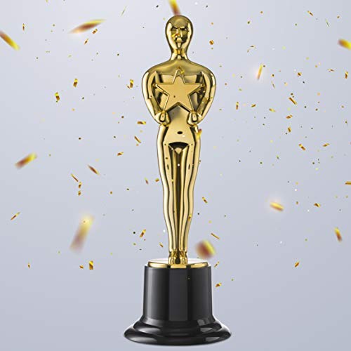 Prextex 10-Inch Gold Award Trophy for Trophy Awards and Party Celebrations, Award Ceremony, and Appreciation Gift,