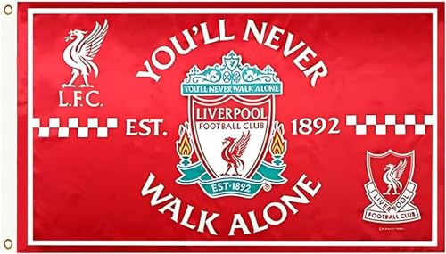 Soccer Banner 3x5 Feet FC Liverpool Flag Indoor Outdoor Support Flag