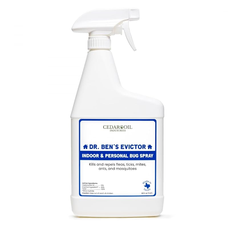 Evictor Cedar Oil Spray 32 oz - Natural Insect Repellent & Indoor Pest Control (Pack of 1)