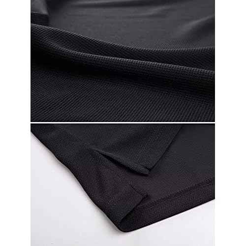 MAGCOMSEN Men's Polo Shirt Quick Dry Performance Short Sleeve Tactical Shirts Pique Jersey Golf Shirt