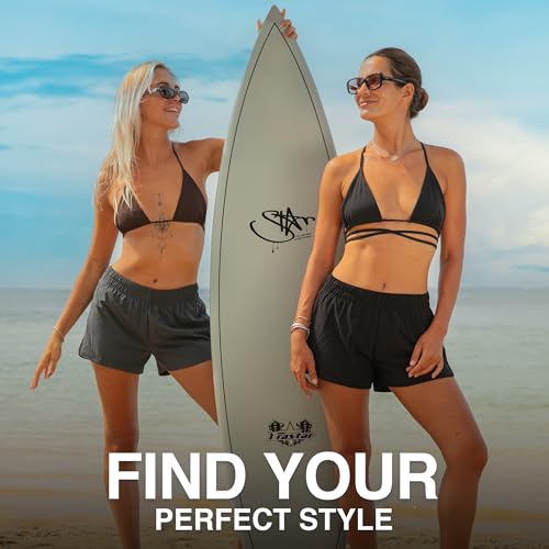 Women's Lori Stretch UPF 50+ Active Swim & Workout Boardshort - Large Black