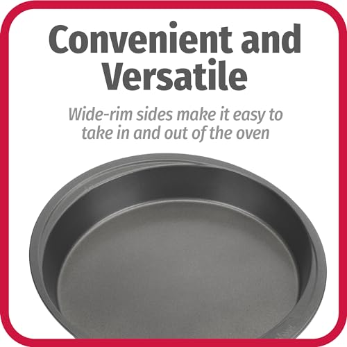 9-Inch Nonstick Cake Pan Set - Heavy-Duty Carbon Steel Bakeware for Layer Cakes