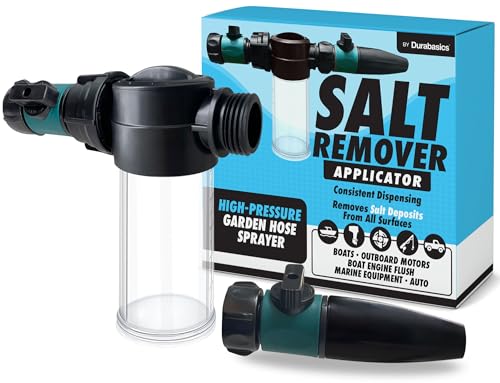 Salt Remover Flush Kit for Marine Engines - High-Pressure Hose & Applicator for Boat Inboard & Outboard Motors
