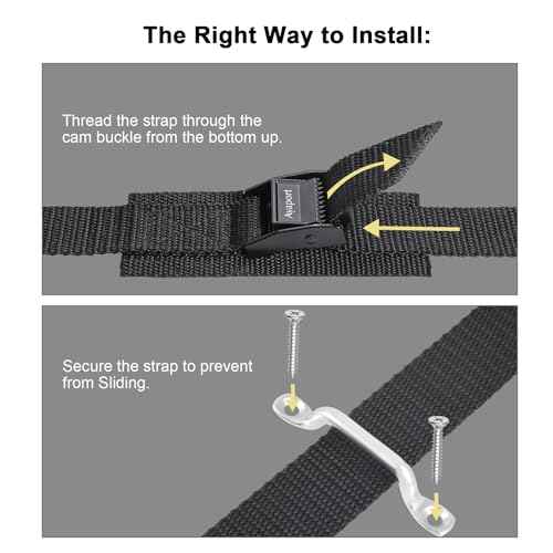 Ayaport Battery Tie Down Strap 48¡± Battery Box Hold Down Kit, Tie Down Kit, with Small Stainless Steel Bracket & Screws Used for RV Battery, Gas Fuel Tank, Accessories
