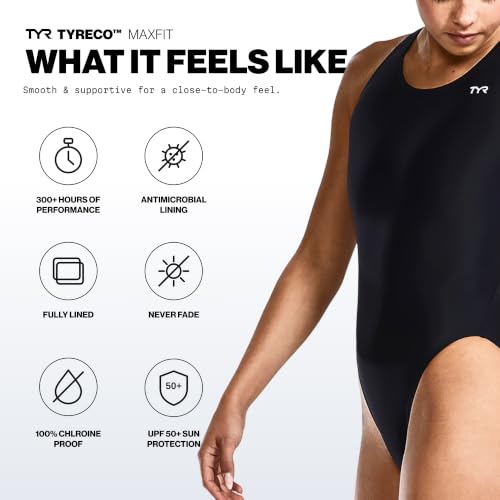 TYR Maxfit Solid Swimsuit - Navy / 32 - Women's One-Piece Swimwear