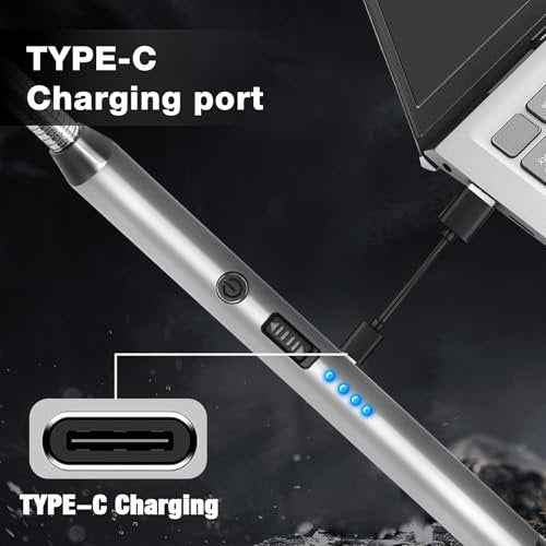 5 Pack Candle Lighter Electric Rechargeable Flameless Arc Lighters Flexible Neck USB Plasma Long Lighter for Candles BBQ Grill Camping Birthday Fireworks