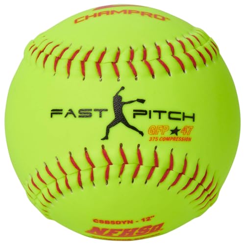 Champro NFHS Synthetic Cover, Red Set (Optic Yellow) (Pack Of 12)