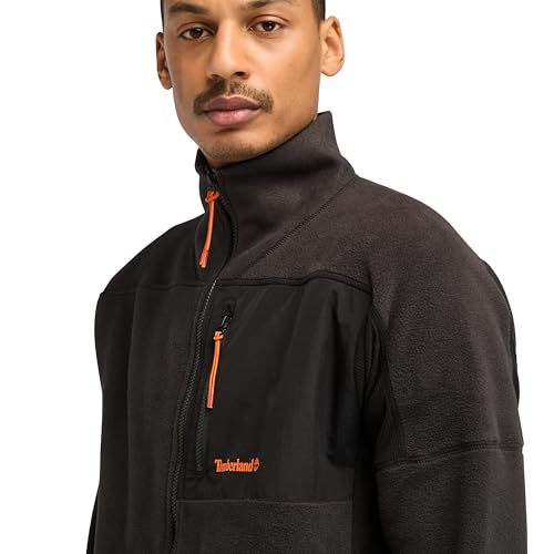 Timberland mens Polartec Mix Media Full Zip Fleece