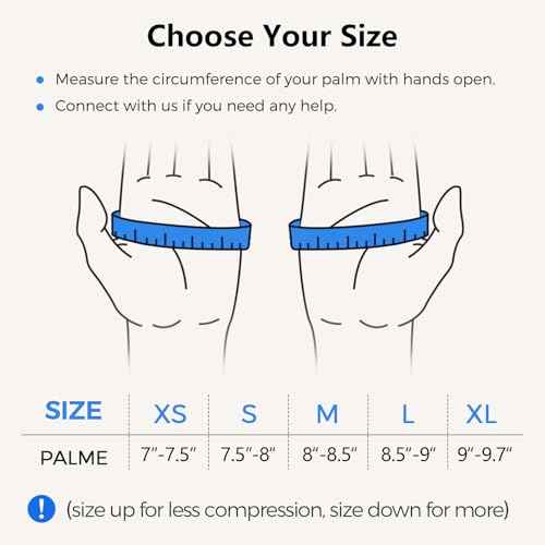 SueStar Full-Hand Compression Arthritis Gloves with Extra Wrist Support, Compression Gloves Women with Silicone Grip& Easy Pull Loop for Carpal Tunnel Pain, Rheumatoid Arthritis, Swelling Edema Relief