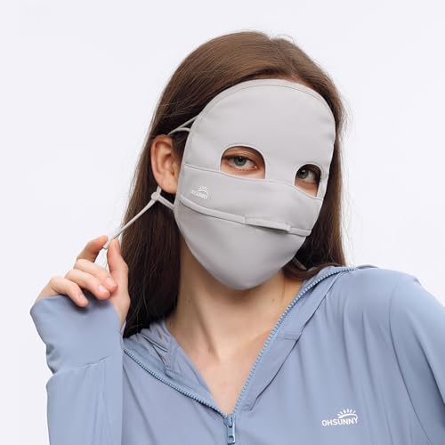 Women Anti UV Full Face Cover UPF 50+ Summer Breathable Face Mask Sunscreen Sports Neck Gaiter SLF5M038T
