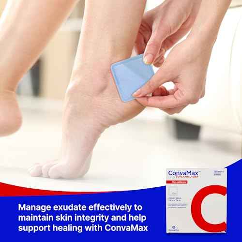 ConvaTec ConvaMax Superabsorber Non-Adhesive Dressing, 6"x8" - Soft Absorbent Wound Dressing with High Fluid Retention, 422571, Box of 10