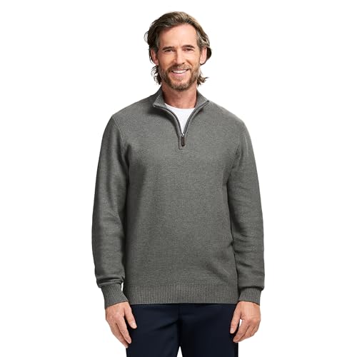 IZOD Men's Luxury Classics Quarter Zip Sweater