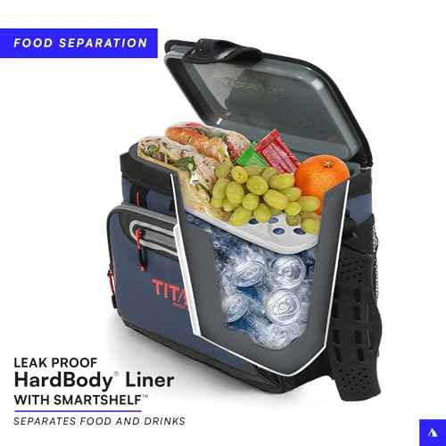 Titan by Arctic Zone Deep Freeze Cooler - Zipperless Hardbody Cooler - Deep Freeze Insulation, HardBody Liner, and SmartShelf