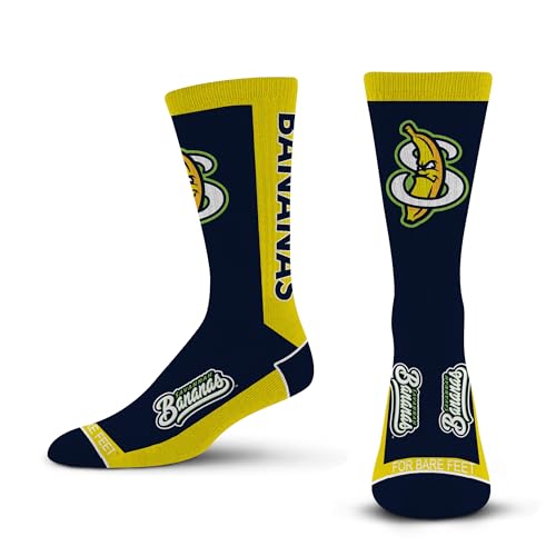 For Bare Feet SAVANNAH BANANAS MVP Crew Sock Team Colors YOUTH