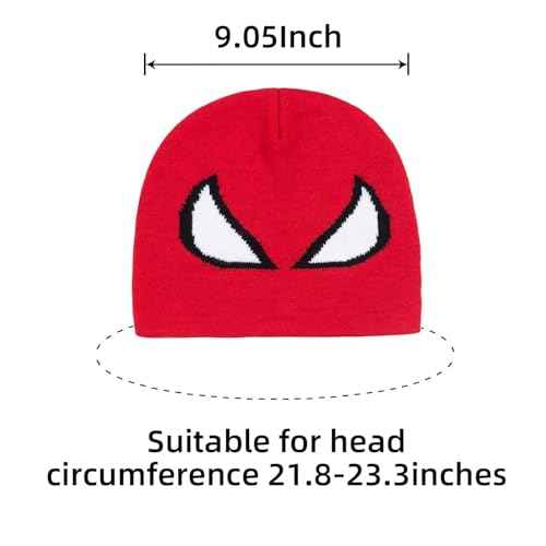 Y2k Beanies Spider Miles Gwen Peter Beanie Acrylic Knitted Hat Casual Streetwear Outdoor Beanies for Women Men,Kids
