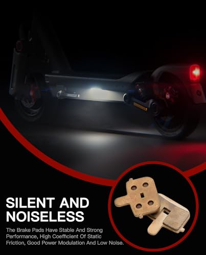 4mm Scooter Brake Pads for Ninebot Max G3 - Heat and Wear Resistant, 1 Pair