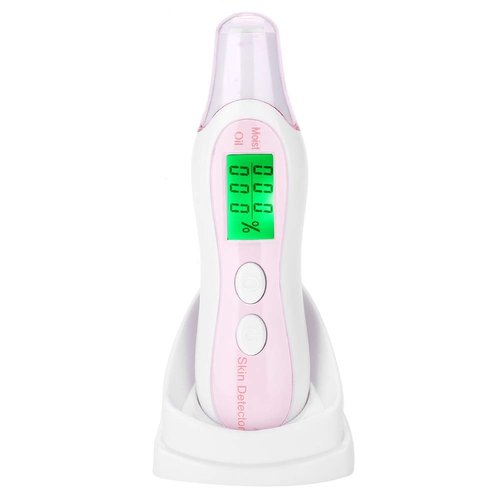 Sonew Digital Skin Tester Pen with LCD Display, Precision Facial Skin Moisture/Oil Analyzer for Skin Care for Traveling, Home, Beauty Salon (White)