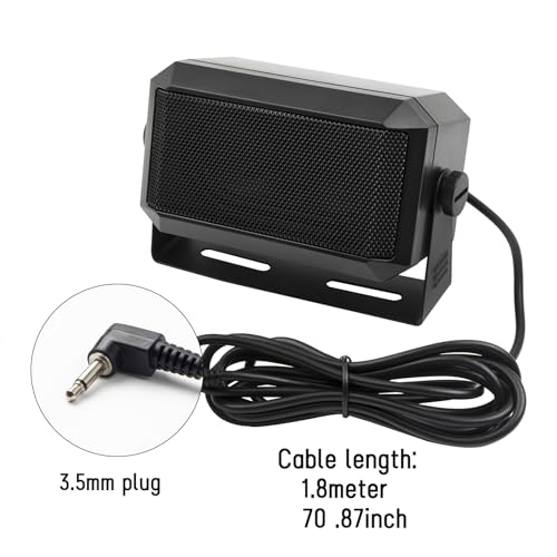 VECTORCOM 5W CB External Speaker Compatible with Mobile Radio and 10Meter Radio with 3.5mm Jack Clear Sound Clarity CB Speaker External