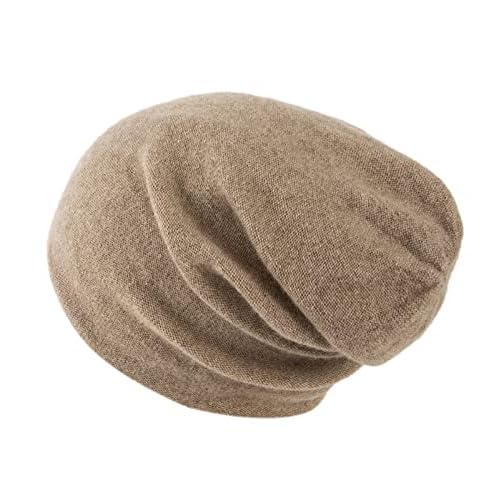 Villand 100% Cashmere Beanie Hat for Women and Men with Gift Box, Double-Layered Ski Cap, Knitted Cashmere Hat for Winter