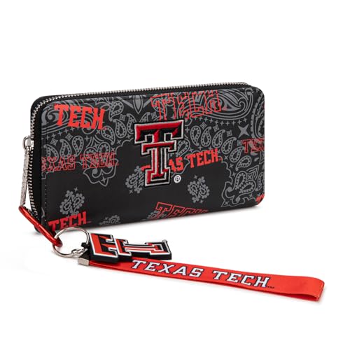Montana West X NCAA Women's Wallet Sport Wristlet Long Designer Clutch with Keychain, Large Capacity Card Phone Holder