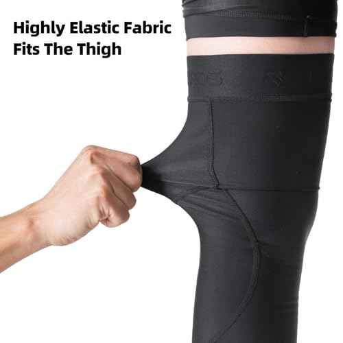 ROCKBROS Cycling Leg Warmers Winter Thermal Full Compression Leg sleeves for Men Women Running Basketball Football