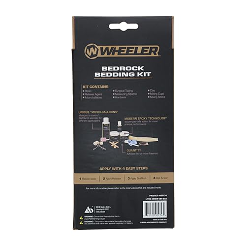 Wheeler Bedrock Glass Bedding Kit for Rifle Stocks, Resin & Hardener