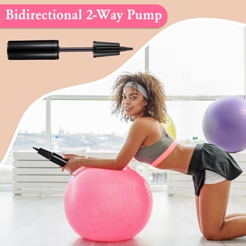 Exercise Ball Pump Kit with Air Plugs and Removers for Fitness & Yoga