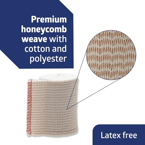 Non-Sterile Elastic Compression Bandages with Self-Closure, 3" x 5 yd, Pack of 10