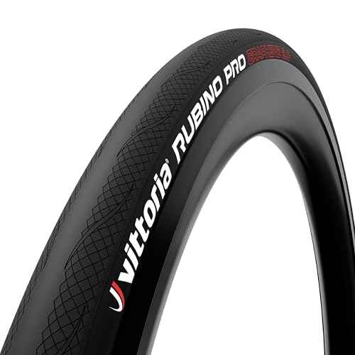 Vittoria Rubino Pro IV Graphene 2.0 - Performance Road Bike Tire - Tubeless Ready - Foldable Bicycle Tires (700x30c, Full Black)