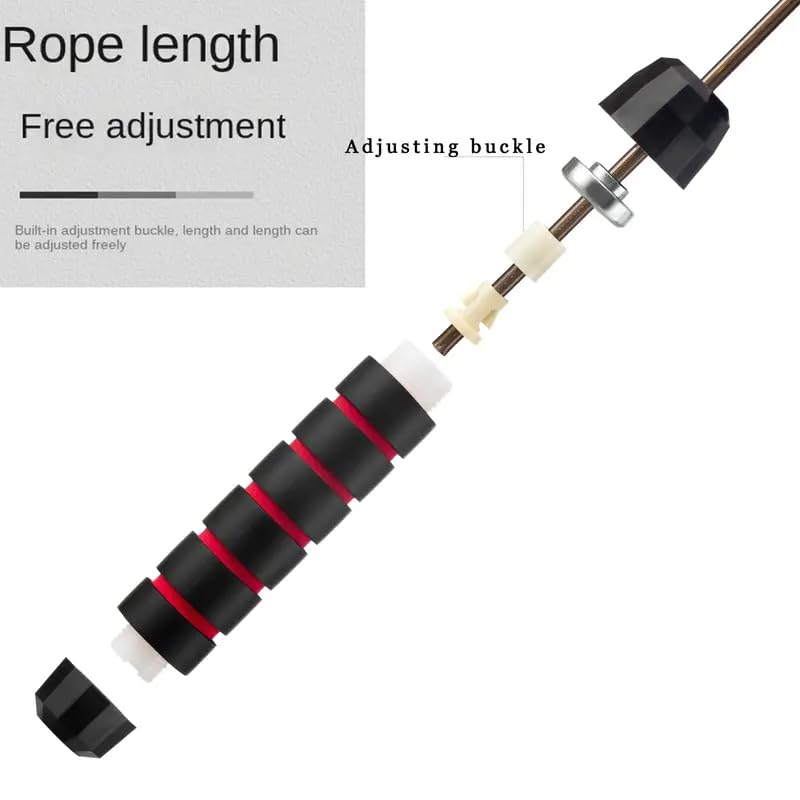 1PC Steel Wire Jump Rope for Fitness and Sports, Black