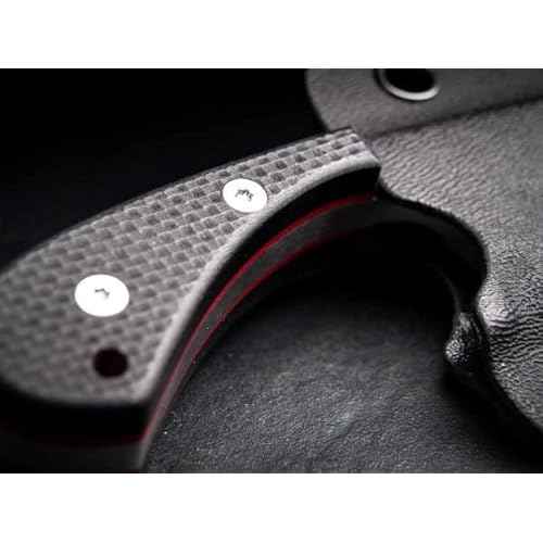 Boker Plus Sigyn - 1.97" Satin D2 Drop Point Blade with G10 Scales and Ball Chain Kydex Neck Sheath Designed by andre Schroter - 02BO037