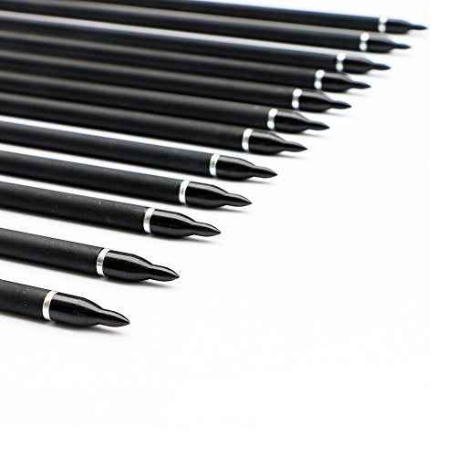30Inch Carbon Arrow Practice Hunting Arrows with Removable Tips for Compound & Recurve Bow(Pack of 12)
