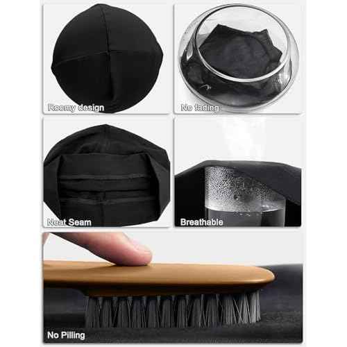 ROYBENS 97% Cotton Skull Cap Beanies for Men Women, Breathable Helmet Liner Sleep Hat