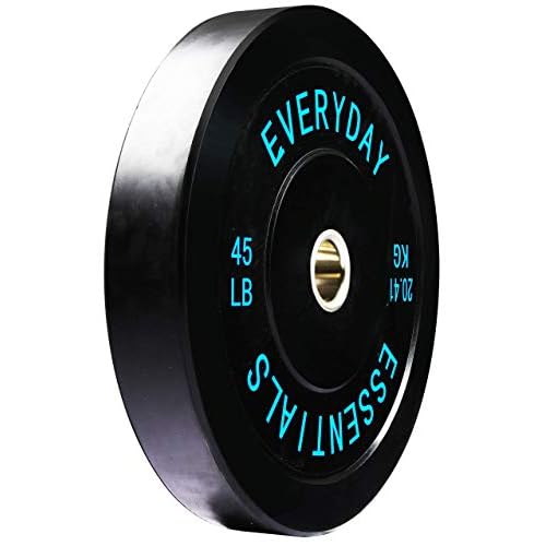 Fitvids 2-Inch Olympic Bumper Plates, Perfect Weight Plates for Weightlifting and Strength Training, Multiple Weights Available