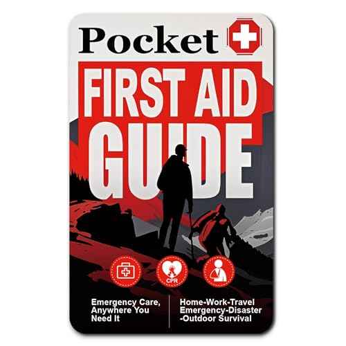 Tiny Pocket First Aid Guide EDC Emergency First Aid Kit for Anywhere Fully Waterproof